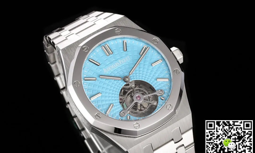 Audemars Piguet Royal Oak Tourbillon 26530PT.OO.1220PT.01 R8 Factory 1:1 Best Edition Replica Watch Silver Strap